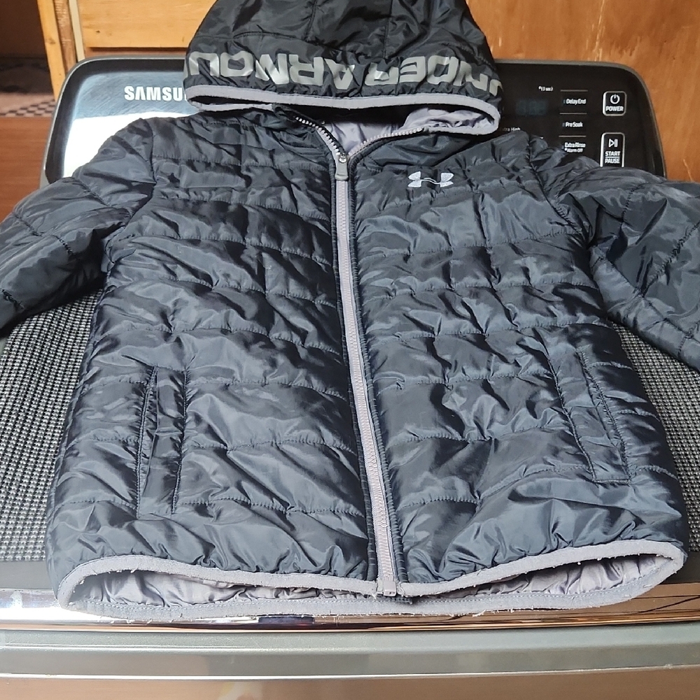 Under Armour Kids Charcoal Puffer Jacket